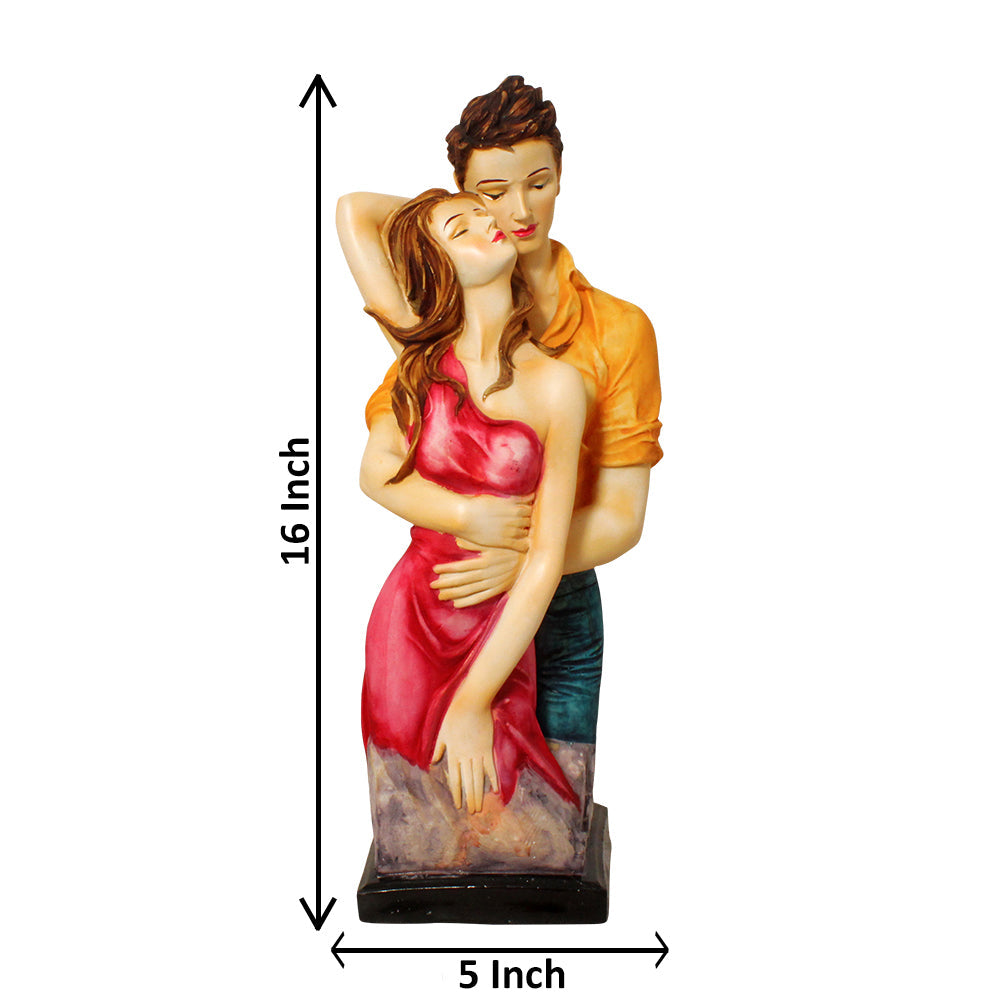 Decorative Couple Showpiece Gift Multicolor Red 40 cm-G57X1187RYLGX