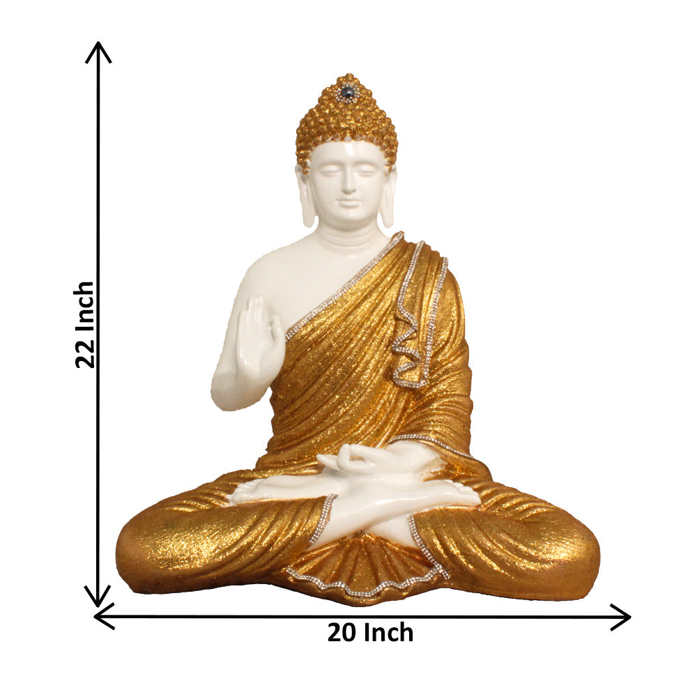 Ashirvaad Buddha Statue Showpiece Glitter Shine 55 cm-G57X1267WGGGZ