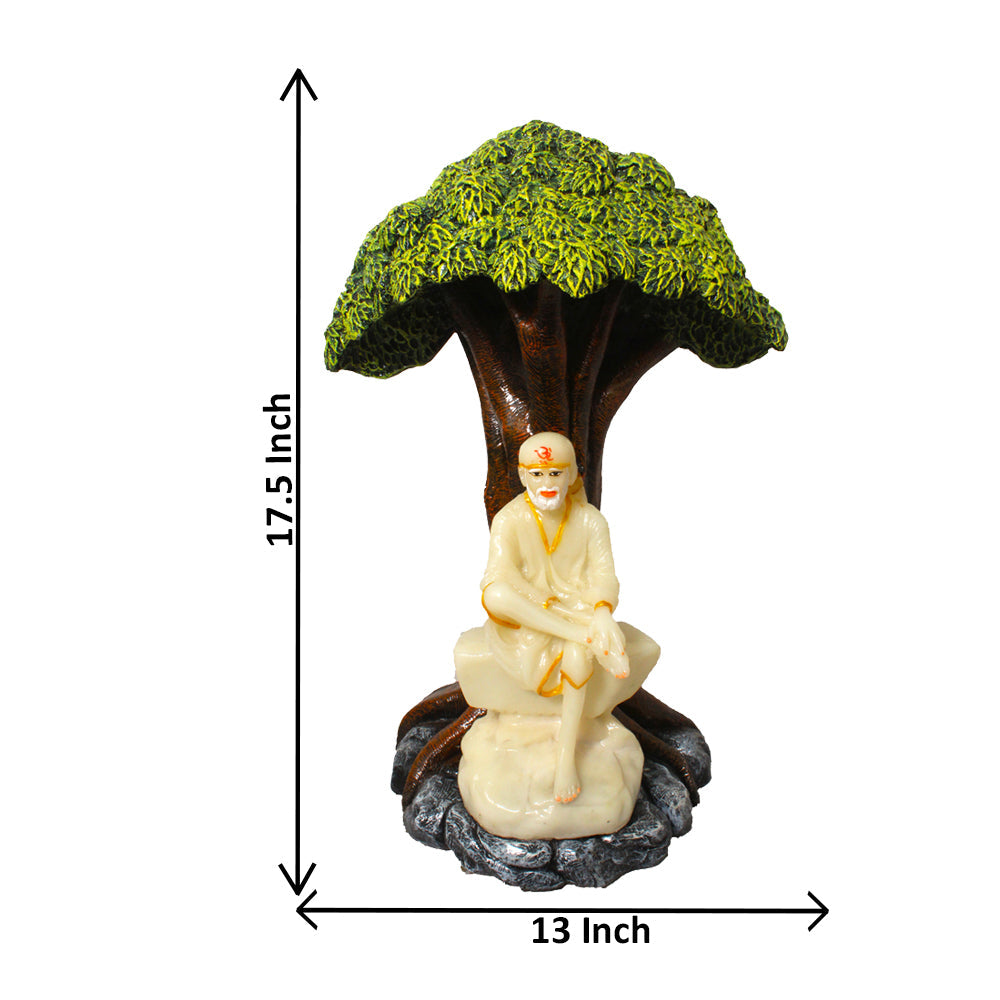 Sai Baba Tree Statue Antique 44 cm G57X1321HAMG2-71X099O