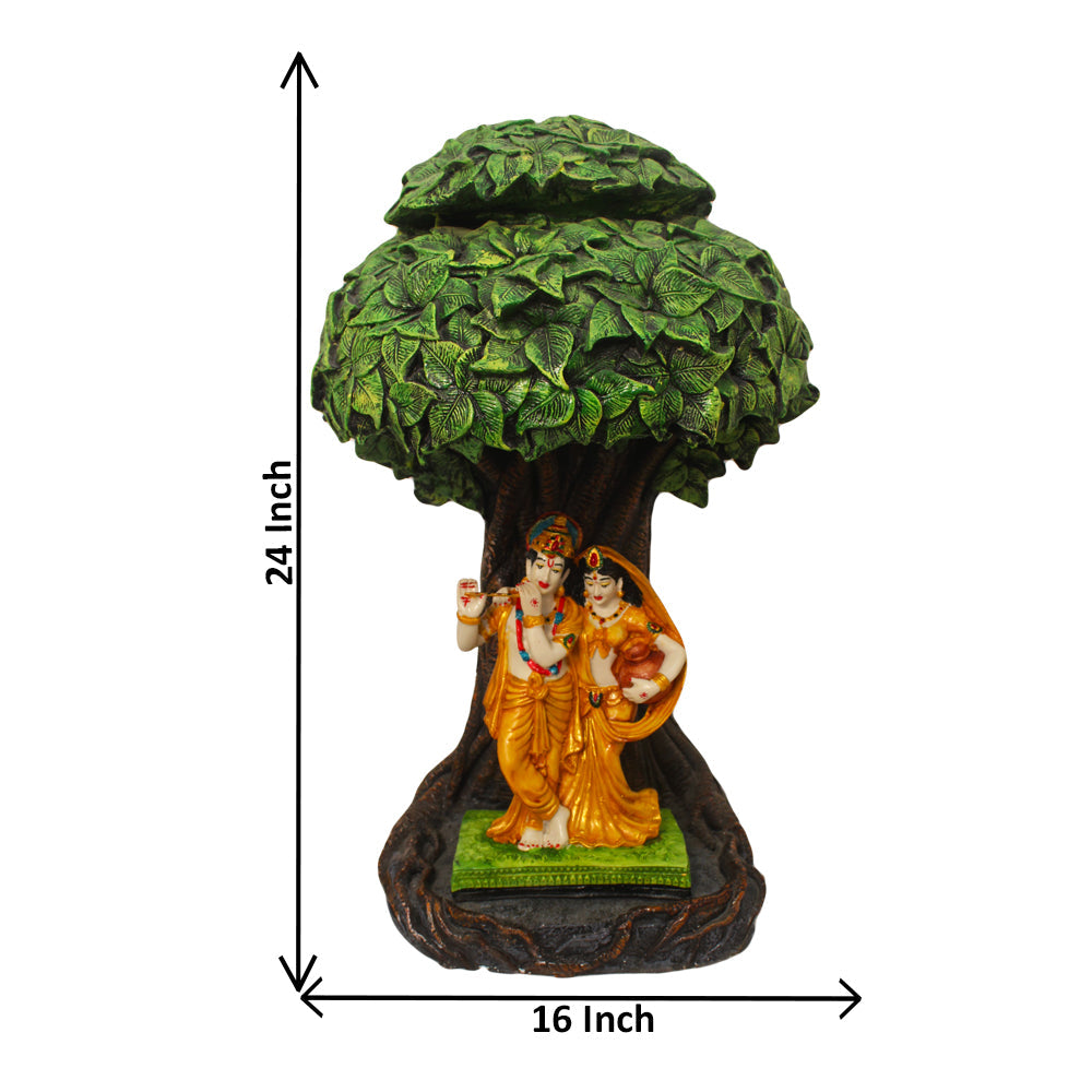 Matki Radha Krishna Under Kalpvriksha Tree Antique Gift Item 60 cm G57X1322HAMG2-29X021Y