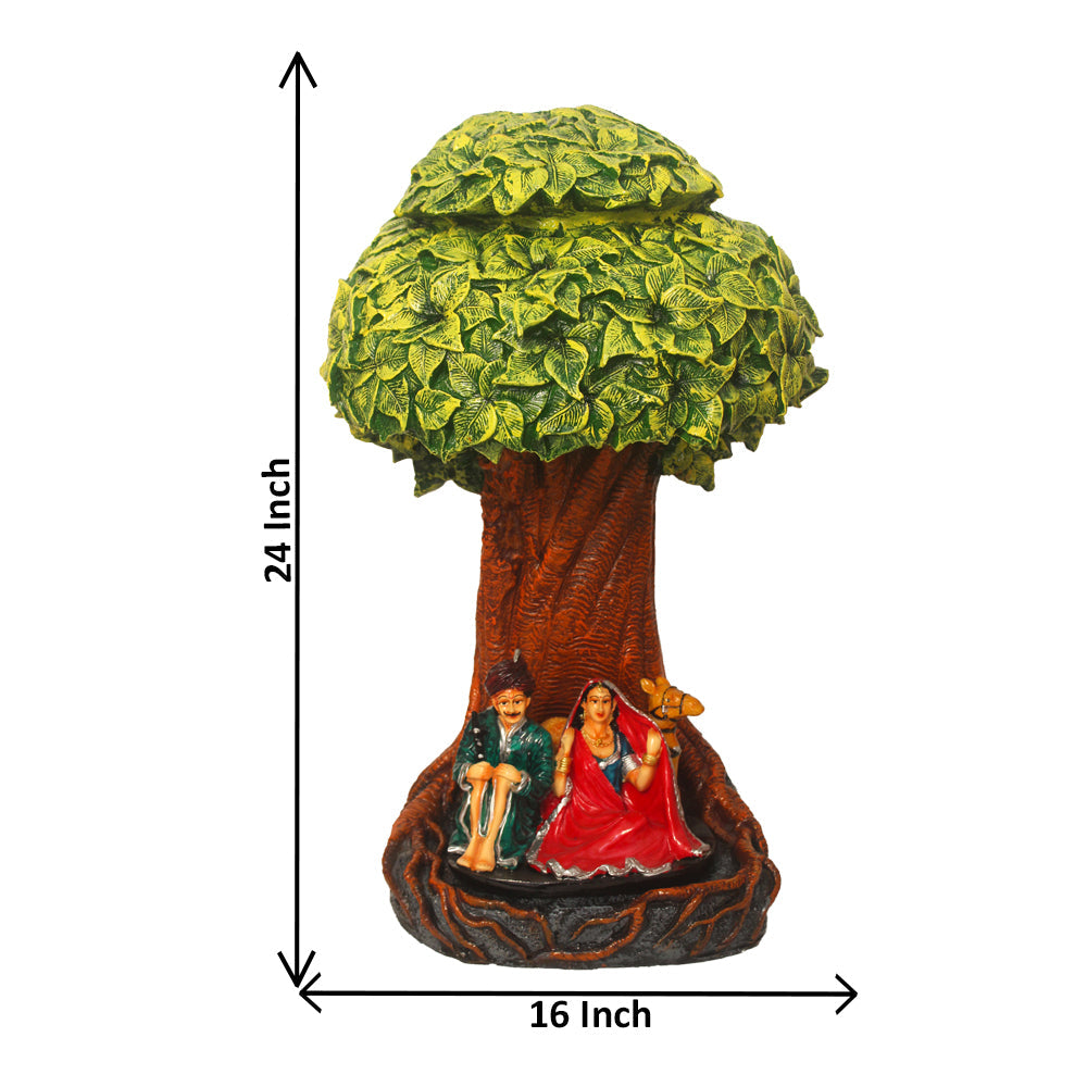 Rajasthani Couple Under Tree Showpiece Ultimate Gift 60 cm G57X1322HAMG2-71X135J