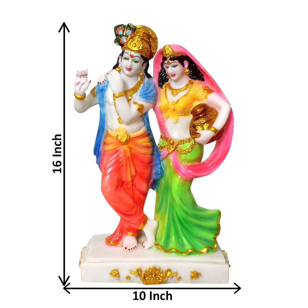 Matki Radha Krishan Statue Marble Look 40 cm G57X1378WMCGX