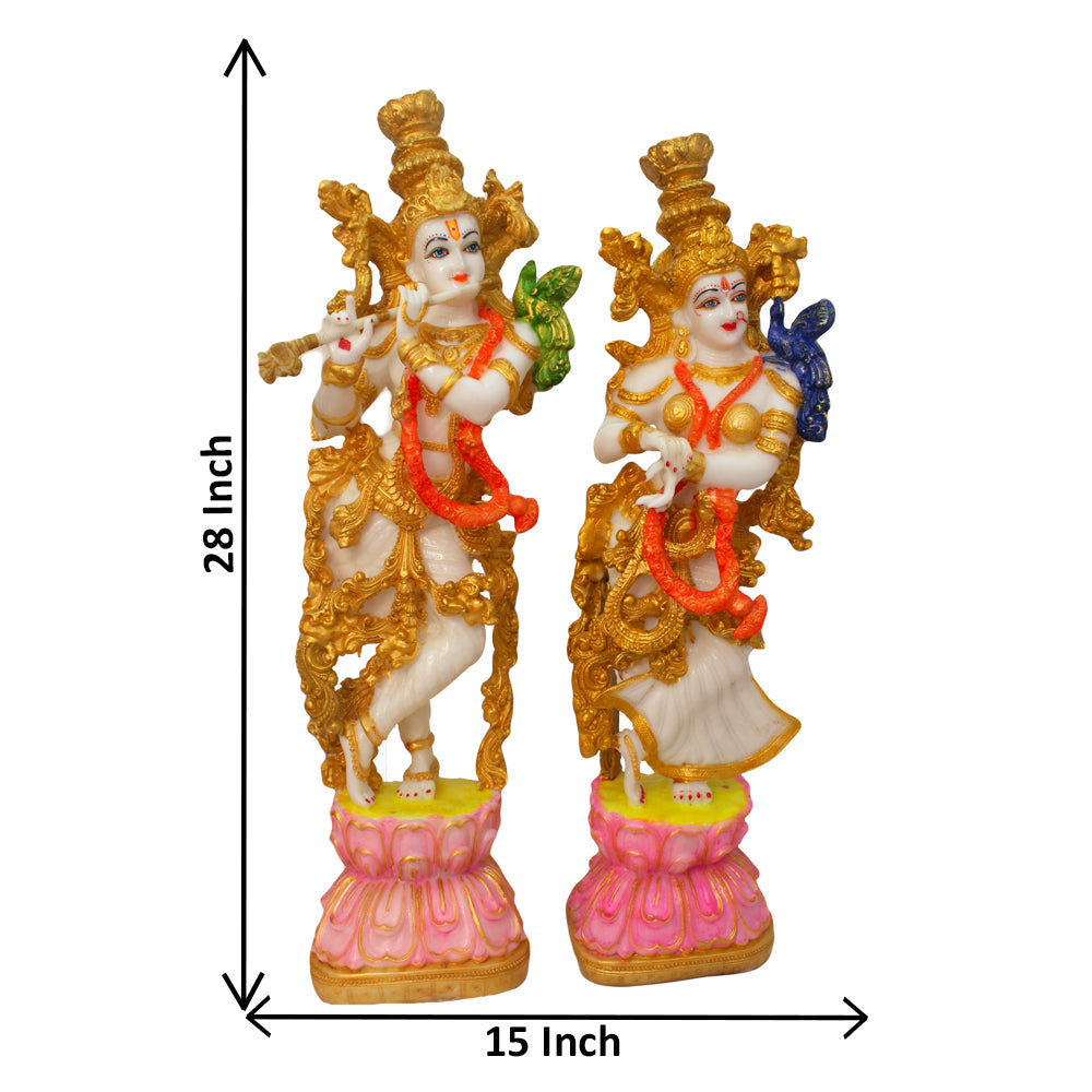 Iskcon Radha Krishna Statue Showpiece 72 cm G57X1439WOCGX