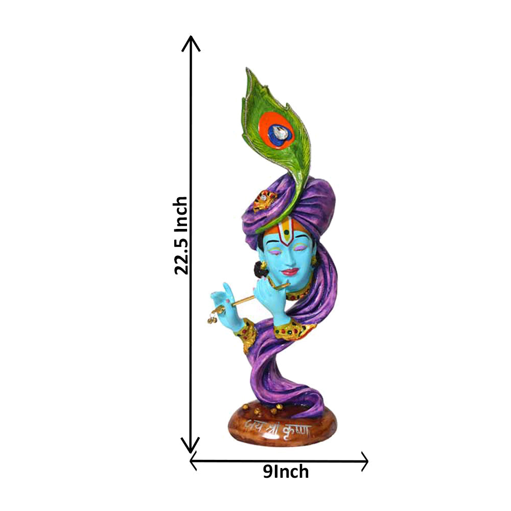 Artistic Pankh Krishan Statue Blue Purple 57 cm G57X1440NJLGX