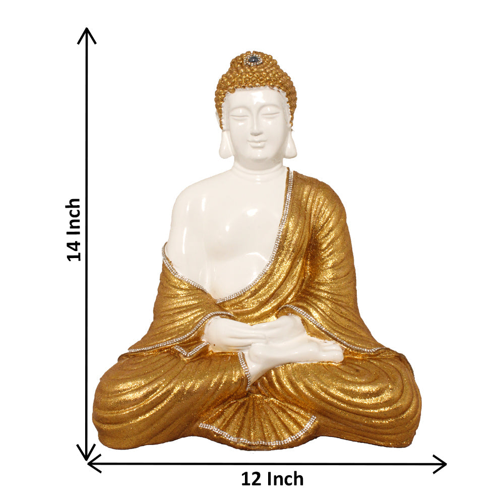 Dhyan Buddha Statue Showpiece 36 cm G57X1465WGGGZ