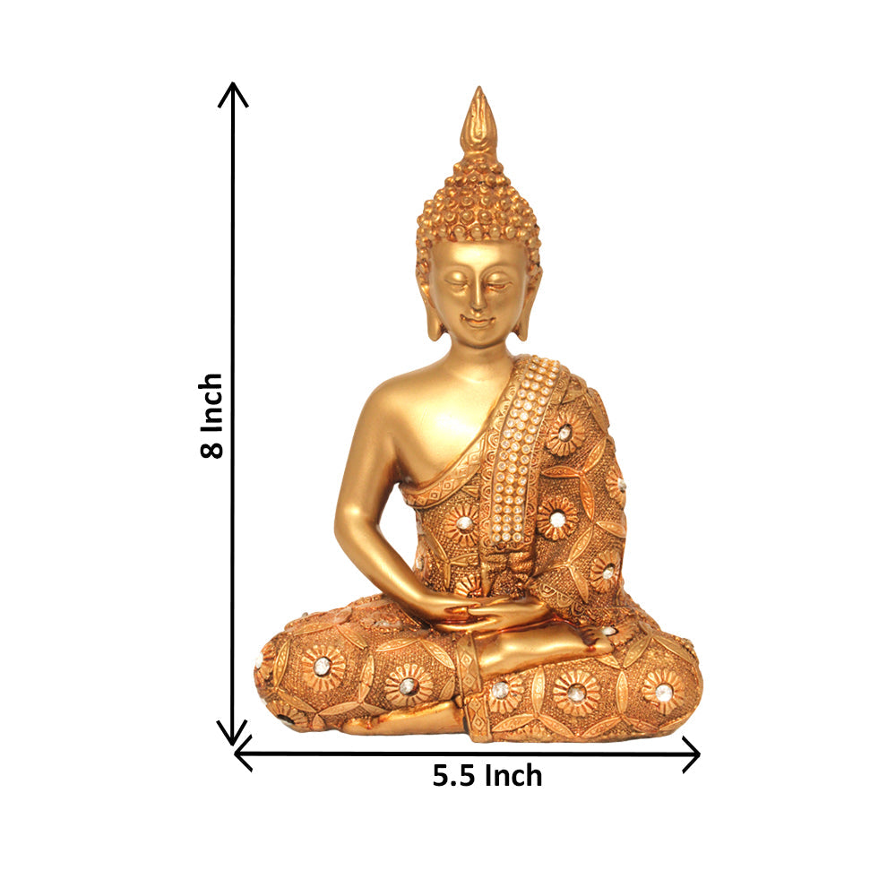 Meditating Buddha Statue Showpiece 21 cm G57X1472GGNGZ