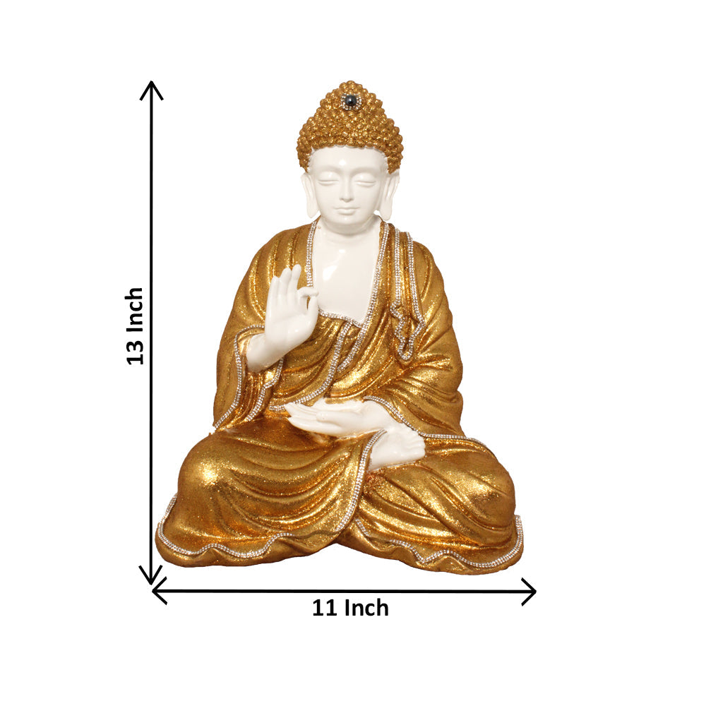 Decorative Ashirwad Buddha Idol 34 cm G57X1537WGGGZ