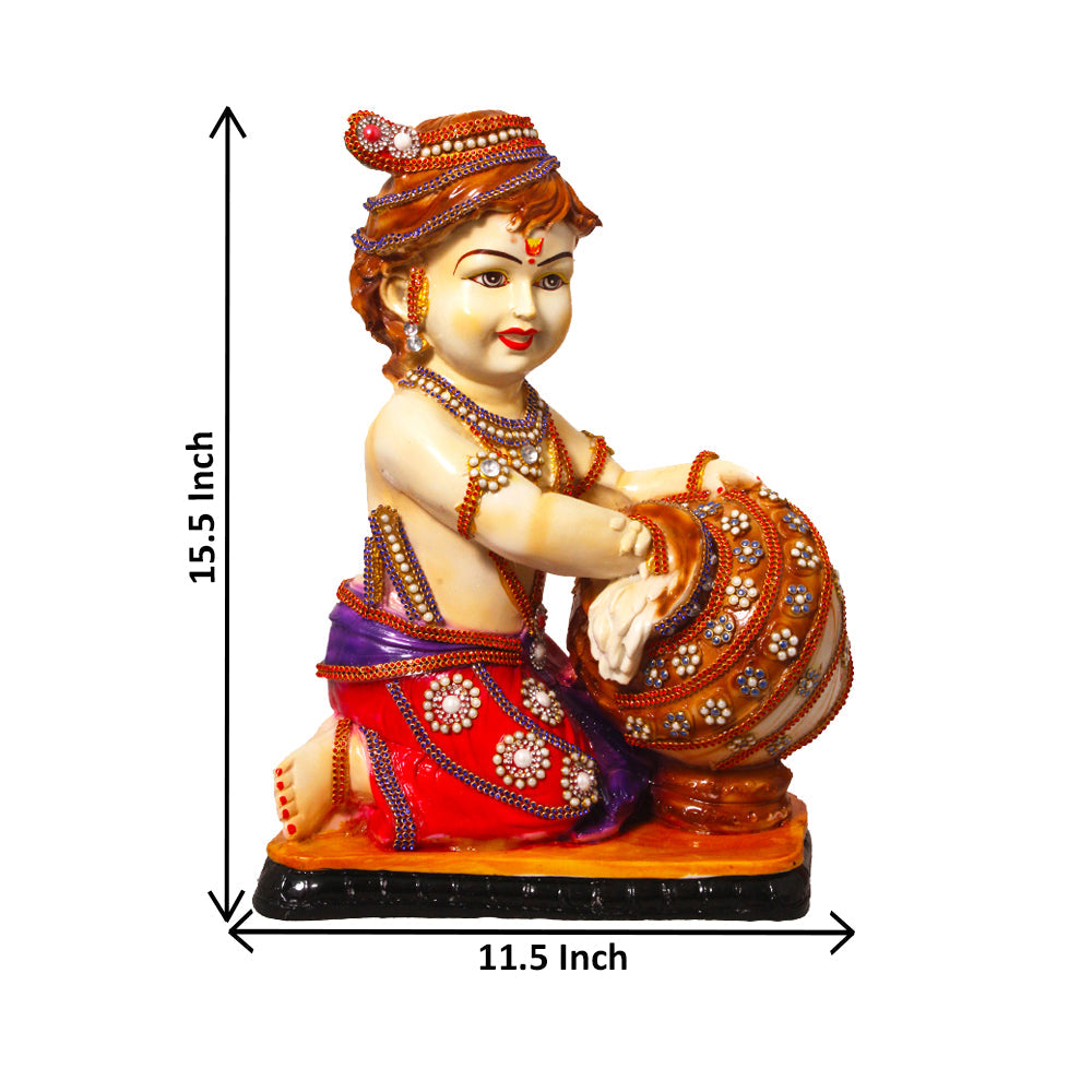 Maakhan Chor Ganesha Idol 40 cm G57X1553VRLGZ