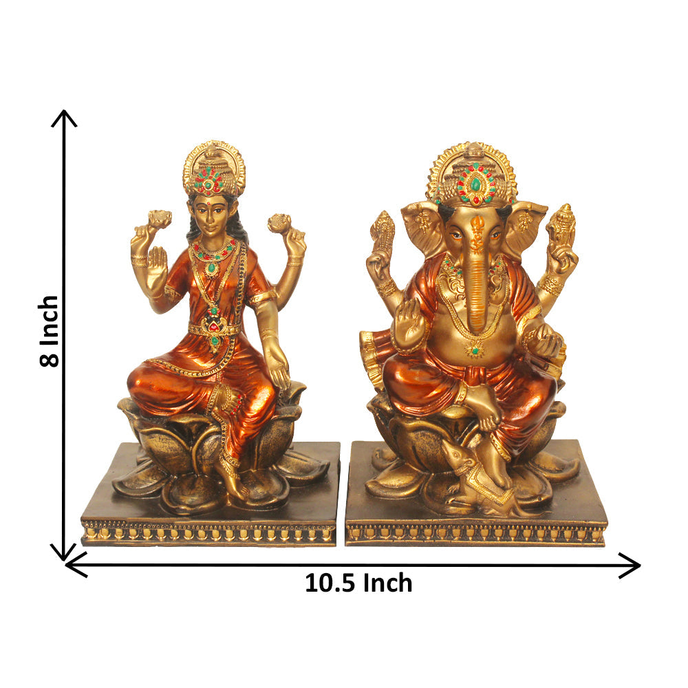 Lord Laxmi Ganesha Idol Statue 21 cm G57X1568GRNGX