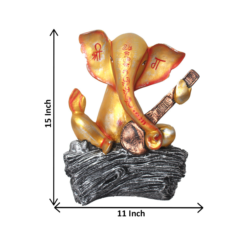 Lord Veena Ganesha Statue Idol 39 cm G57X1591GSSGX