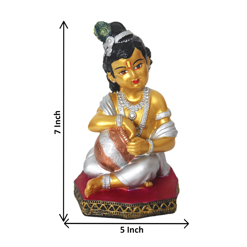 God Matki Krishna Idol Statue 18 cm G57X1665GMLMX