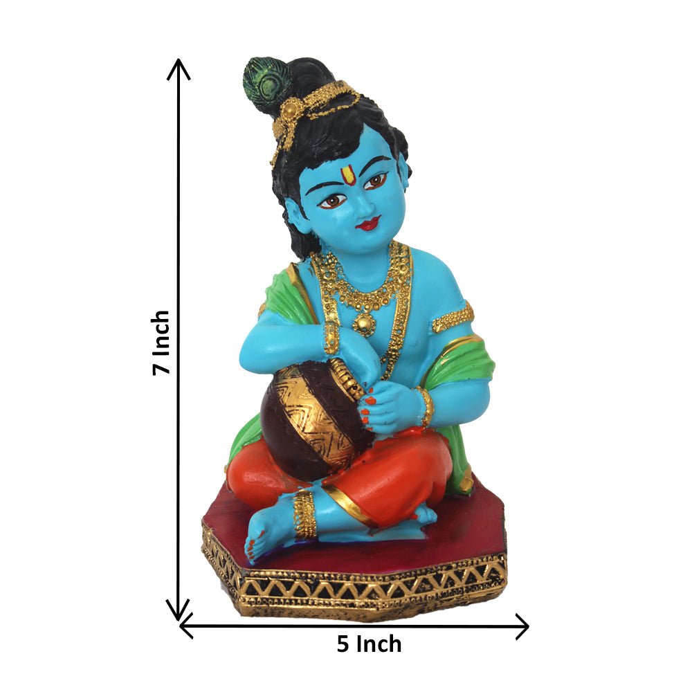 Maakhan Krishna Statue Idol Showpiece 18 cm G57X1665NMLMX