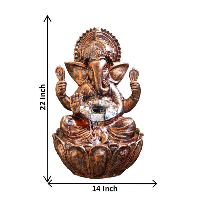 Big Size Kamal Ganesha Indoor Water Fountain 56 cm G57X2505CCAGX