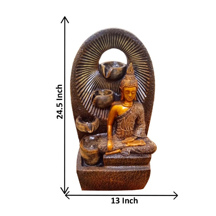 Decorative Diya Buddha Indoor Fountain 63 cm G57X2519AGAGX