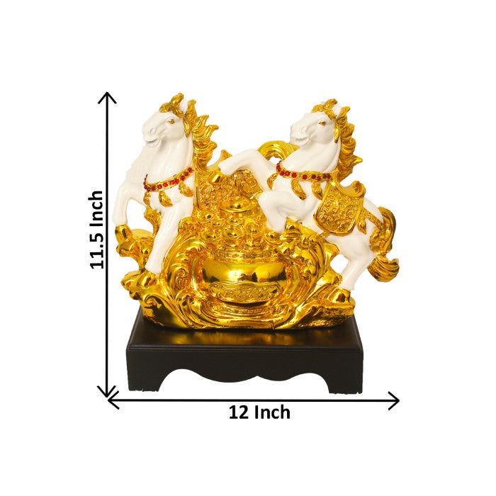 Gold Plated Horse Statue Gift 29 cm-G79X0061W