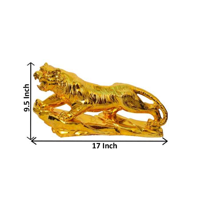 Gold Plated Lion Figurine 24 cm-G79X0062G