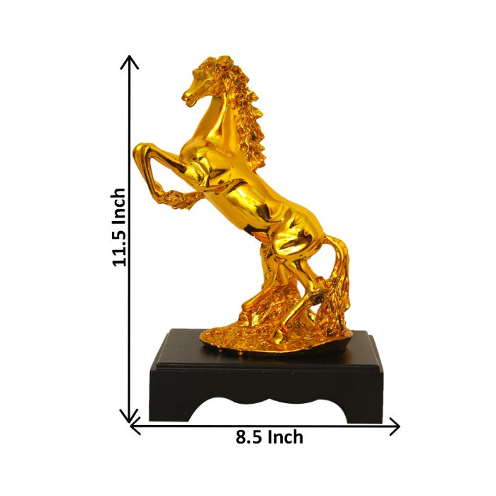 Gold Plated Horse Statue Figurine 29 cm-G79X0071G