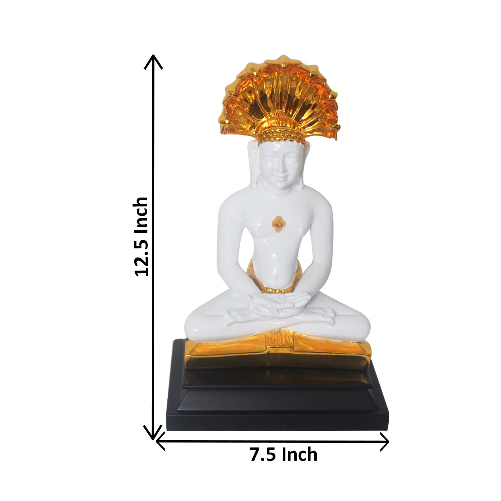 Gold Plated Parshwanath Ji Showpiece 32 cm-G82X0008W