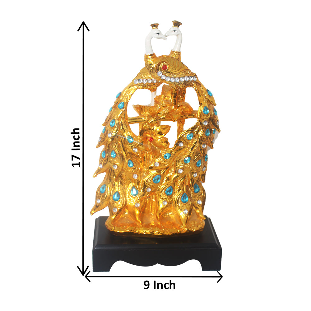 Gold Plated Peacock Showpiece 43 cm-G82X0017W