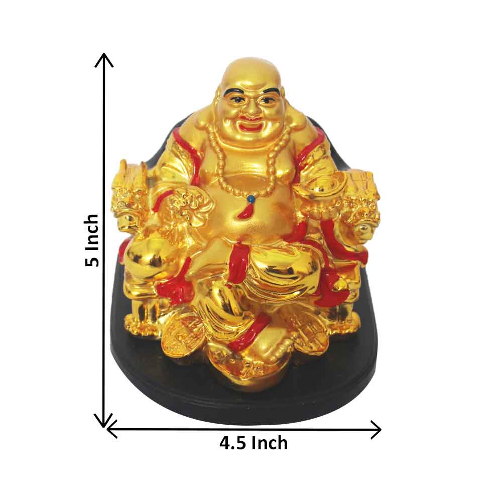 Gold Plated Happy Man Statue 13 cm-G82X0020G