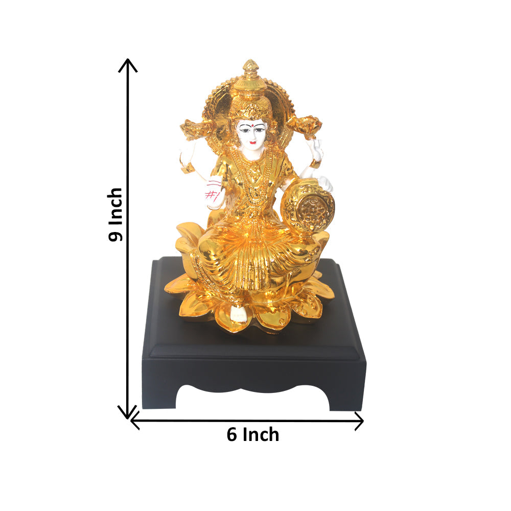 Gold Plated Lord Laxmi Statue 23 cm-G82X0025W