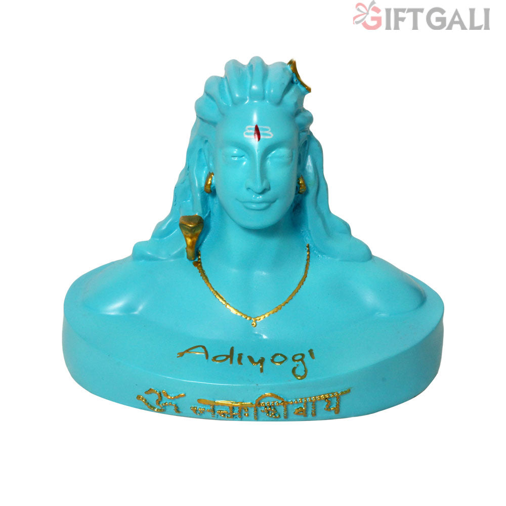 Adiyogi Lord Shiva Statue Blue 14 cm-G57X1306NGLMX