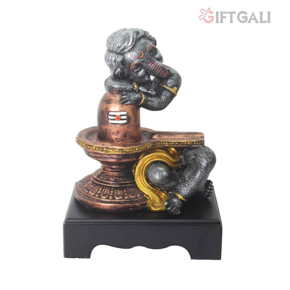 Antique Shivling Ganesha Statue Showpiece 27 cm G57W1598SCLMX