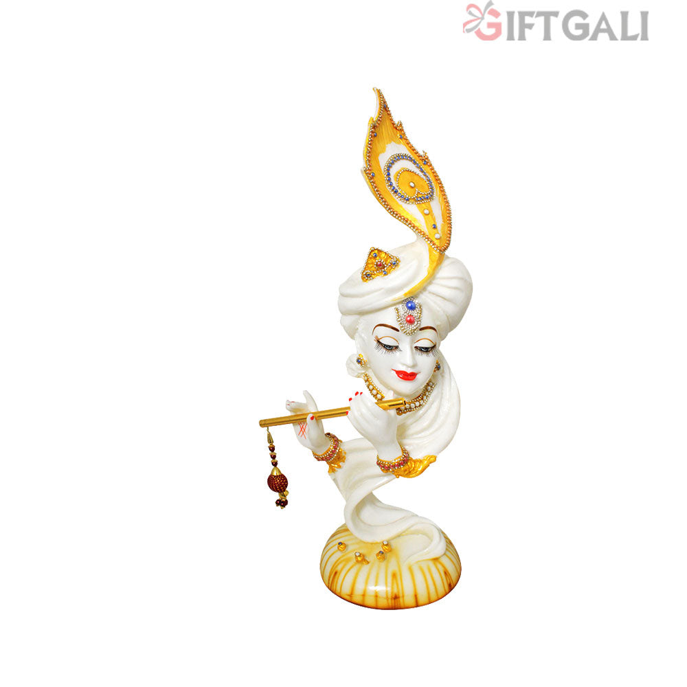 Artistic Pankh Krishan Statue Marble Look 57 cm G57X1440WGCGZ