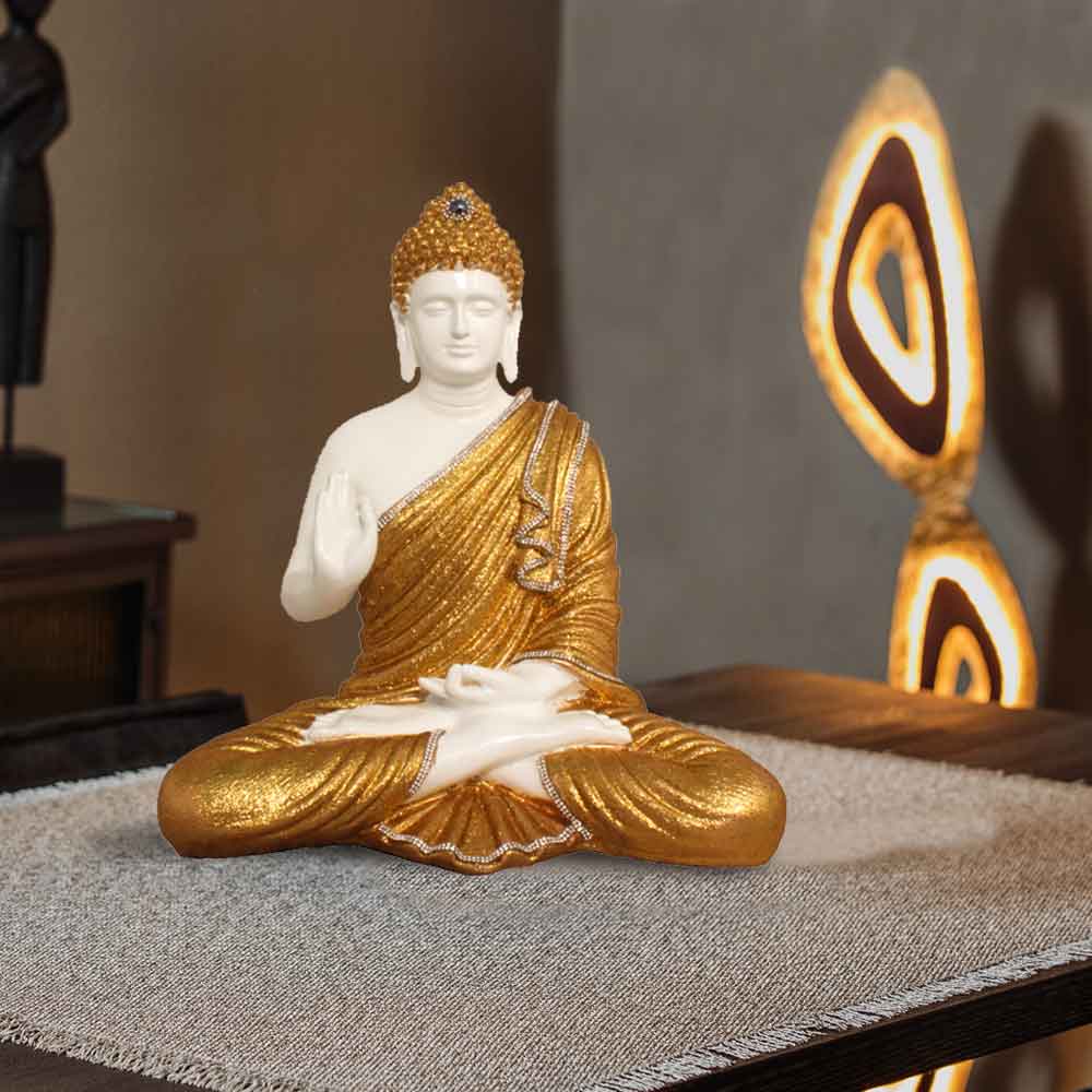 Ashirvaad Buddha Statue Showpiece Glitter Shine 55 cm-G57X1267WGGGZ