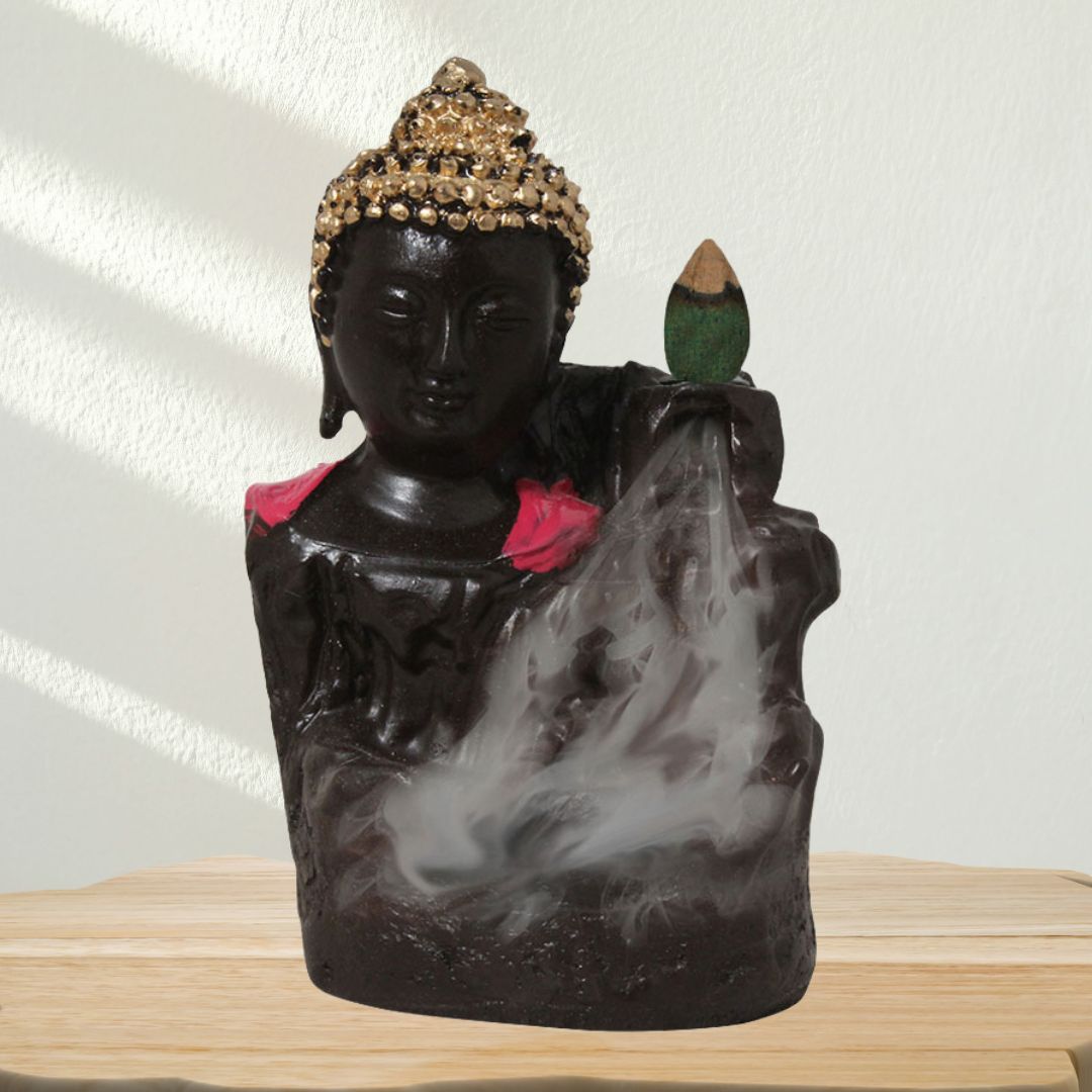 Buddha Backflow Smoke Fountain Coffee Pink 11 cm-G57X1238APNMX