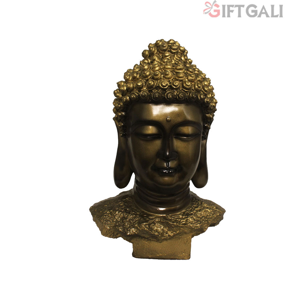 Buddha Bust Figurine Bronze Antique Finish 40 cm-G57X1063BBAGX