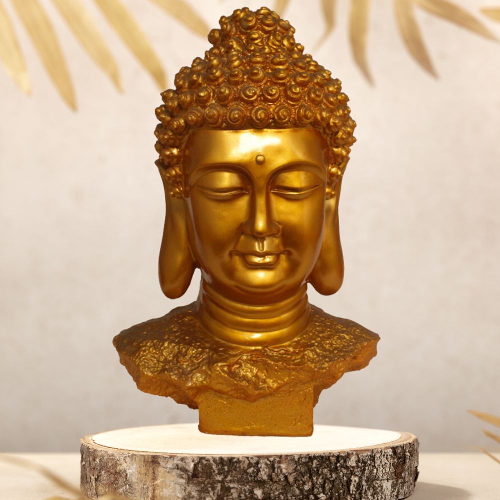 Buddha Bust Figurine Pearl Golden Look 40 cm-G57X1063GGSGX