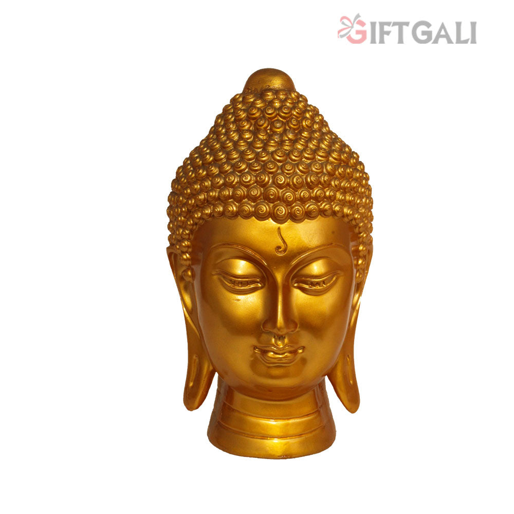 Buddha Face Figurine Pearl Golden Look 30 cm-G57X1061GGSGX