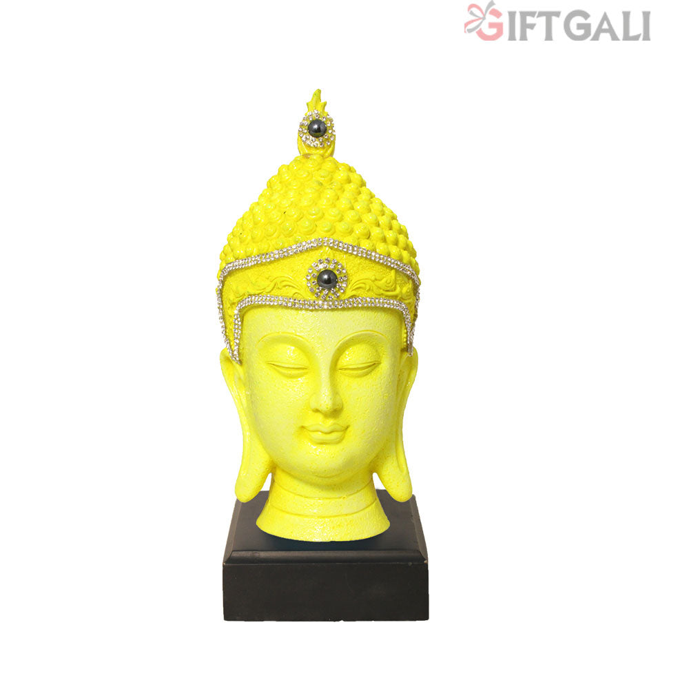 Buddha Face With Base Lemon Silver 25 cm-G57W1066YYNMZ