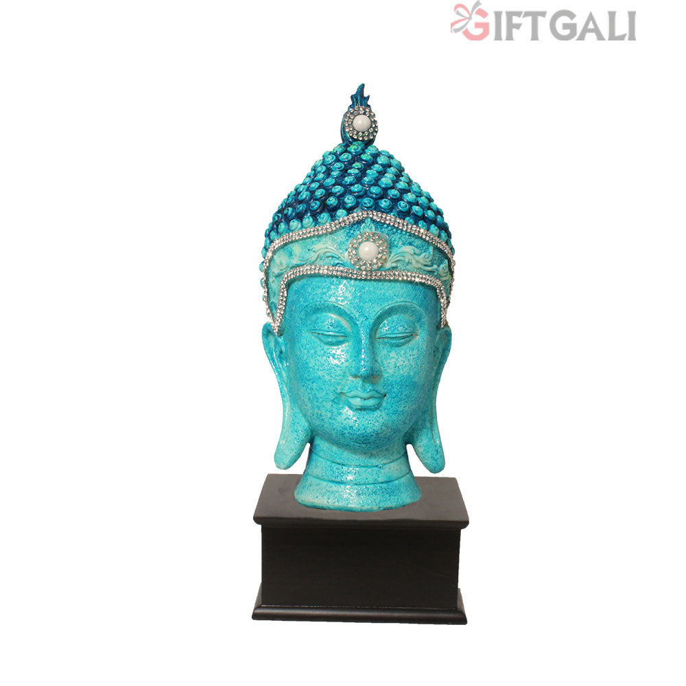 Buddha Head For Gifting Blue Shaded 35 cm-G57W1067QNNMZ