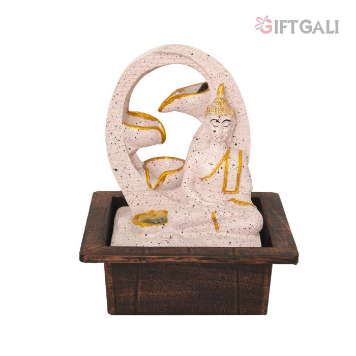 Buddha Tabletop Water Fountain Showpiece 26 cm G57X0464PGDMX