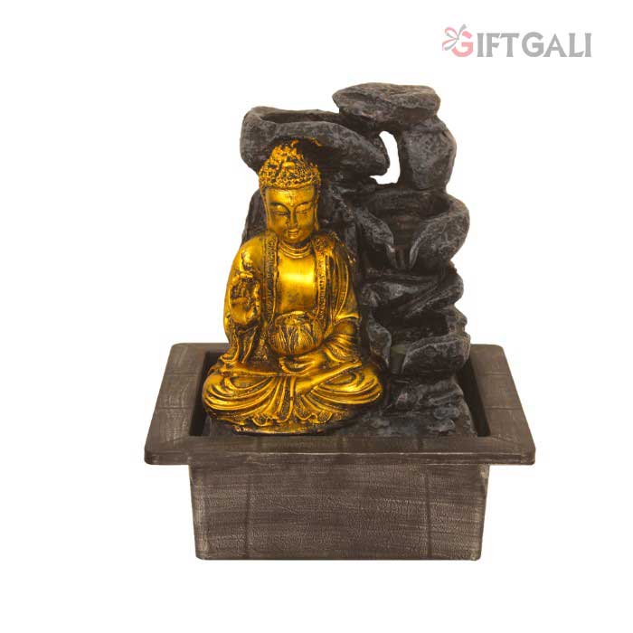 Decorative Buddha Tabletop Water Fountain 26 cm G57X0606FGAMX