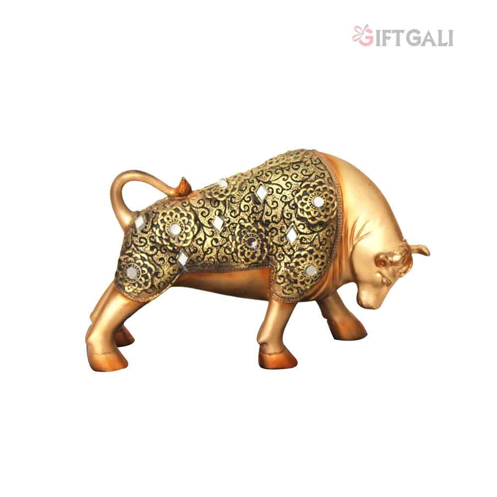 Decorative Bull Statue Showpiece 13 cm G57X1651GGNGZ