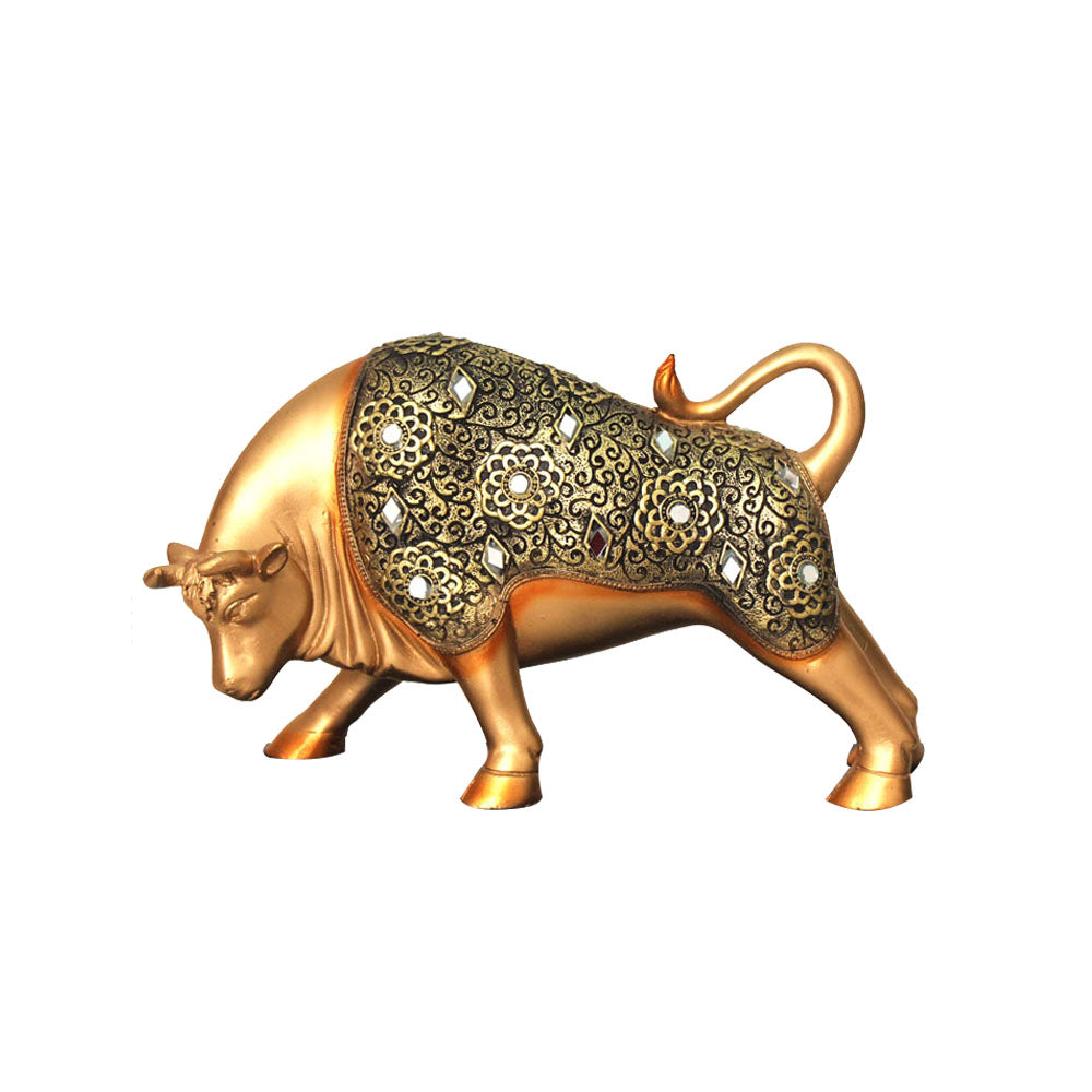 Decorative Bull Statue Showpiece 16 cm G57X1652GGNGZ