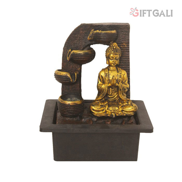 Decorative Diya Buddha Indoor Fountain Showpiece 26 cm G57X0459AGAMX