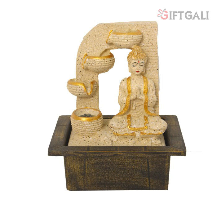 Decorative Diya Buddha Water Fountain 26 cm G57X0459IGDMX