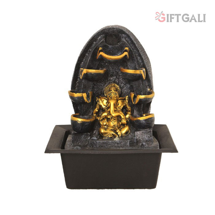 Decorative Ganesh Diya Water Fountain Tabletop Showpiece 40 cm G57X0204FGAMX