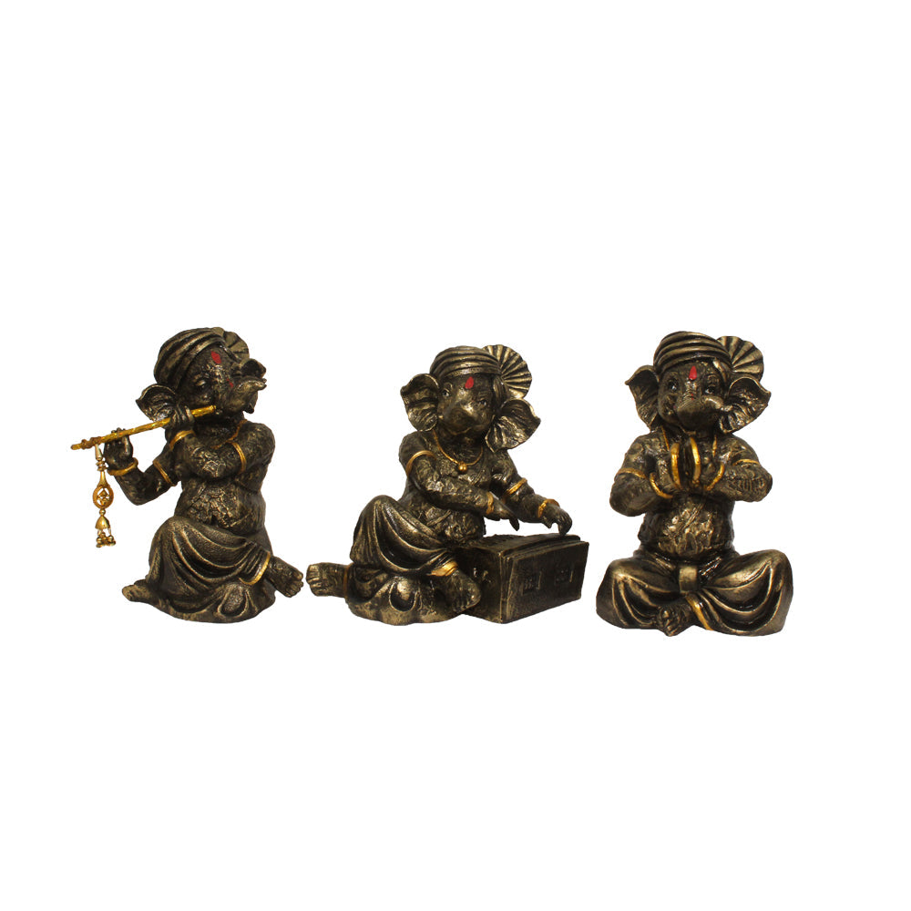 Decorative Musical Ganesha Showpiece 23 cm G57X1104BCAG3