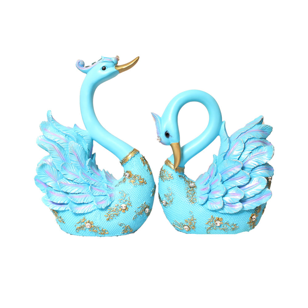 Decorative Swan Pair Showpiece 28 cm G57X1561QGNGZ