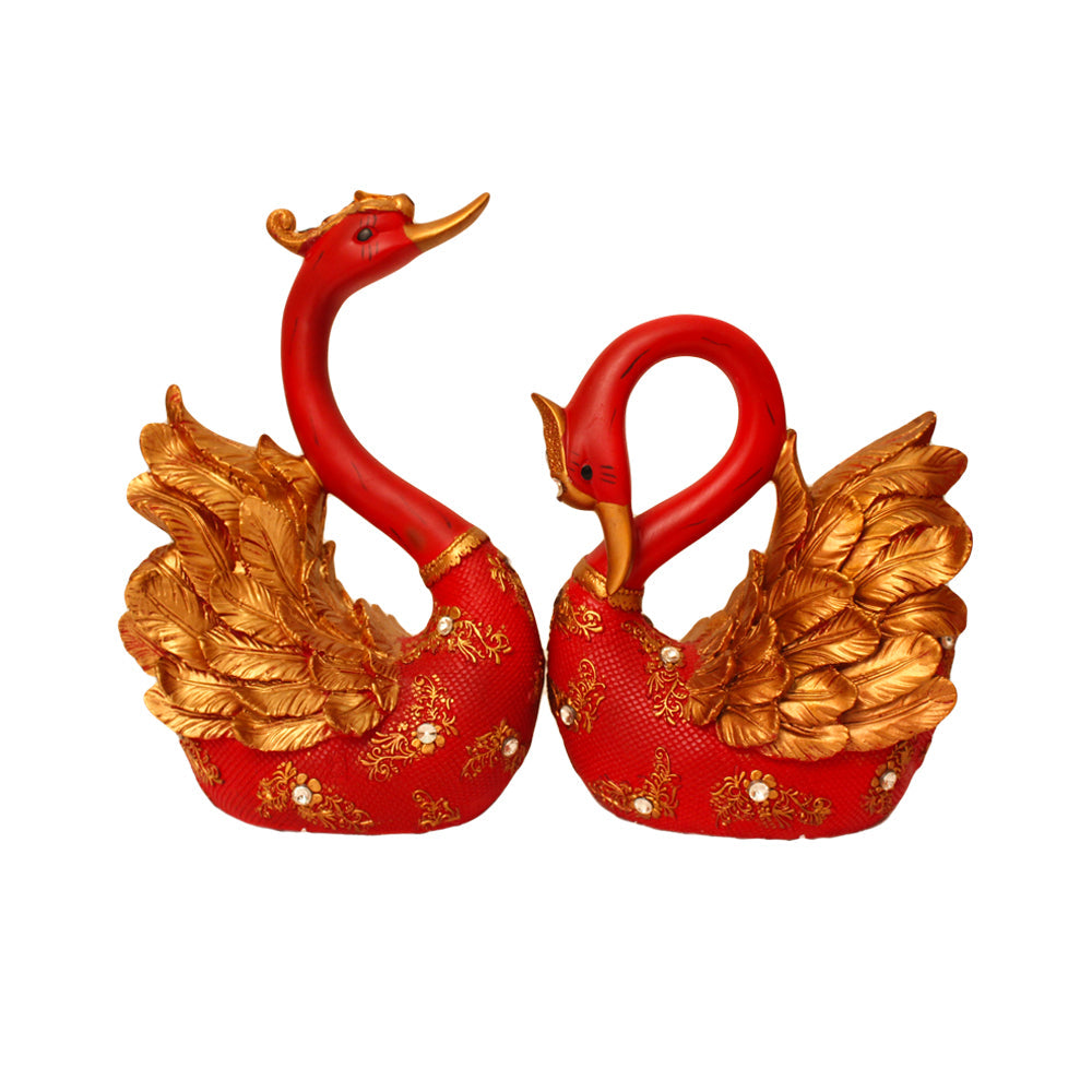 Decorative Swan Pair Showpiece 28 cm G57X1561RGNGZ