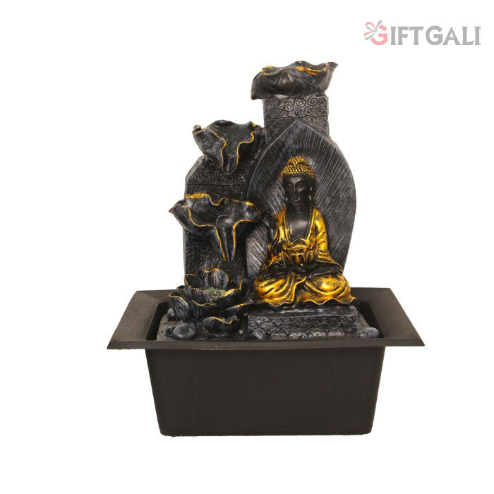 Diya Decorative Buddha Water Fountain Showpiece 39 cm G57X0203FGAMX