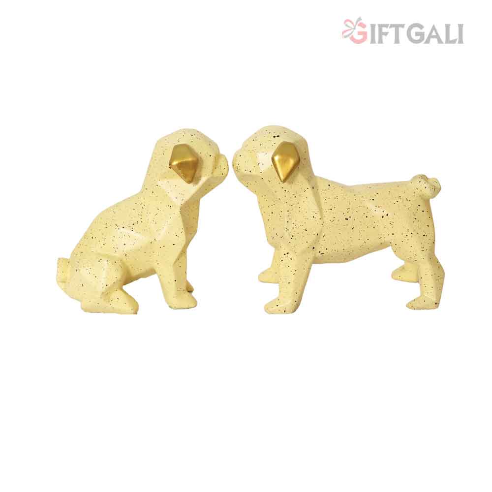 Dog Pair Sculpture Showpiece 18 cm G57X1427IGDMX