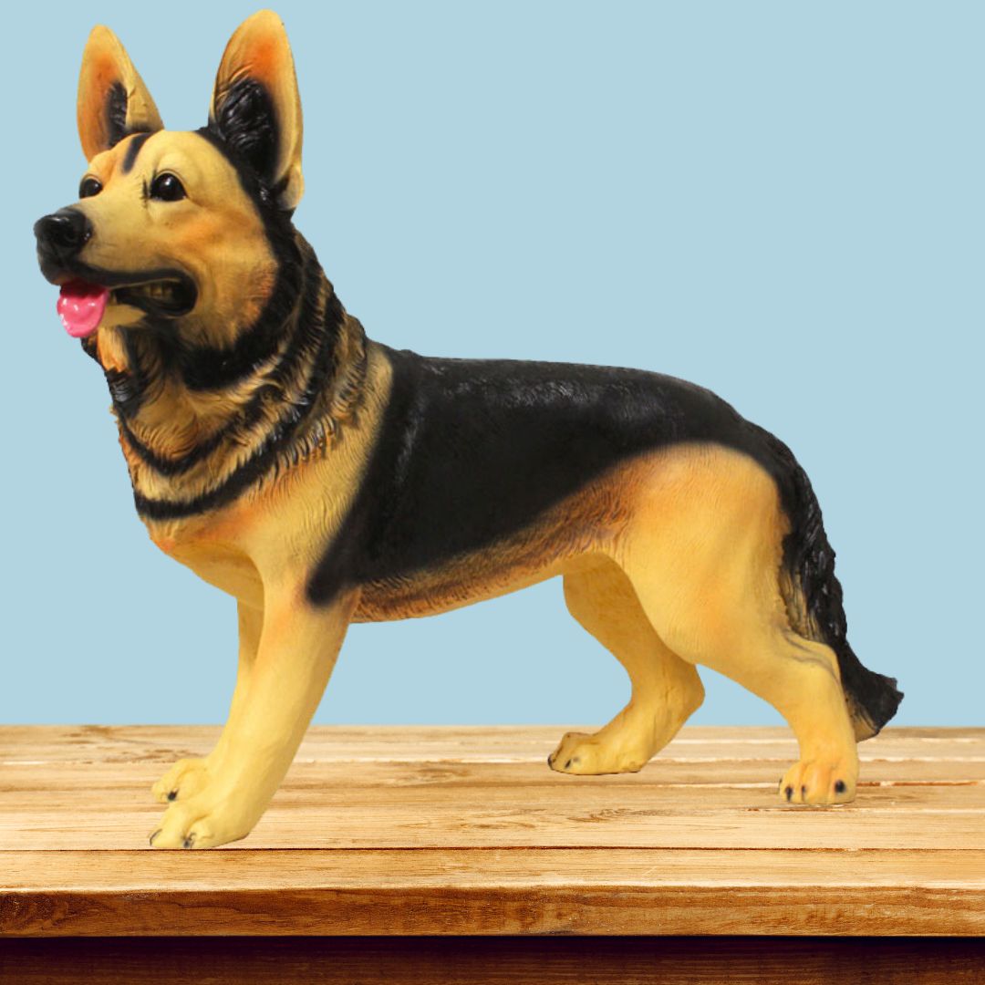 German Shepherd Dog Showpiece Yellow Black 30 cm-G57X1183YKLMX