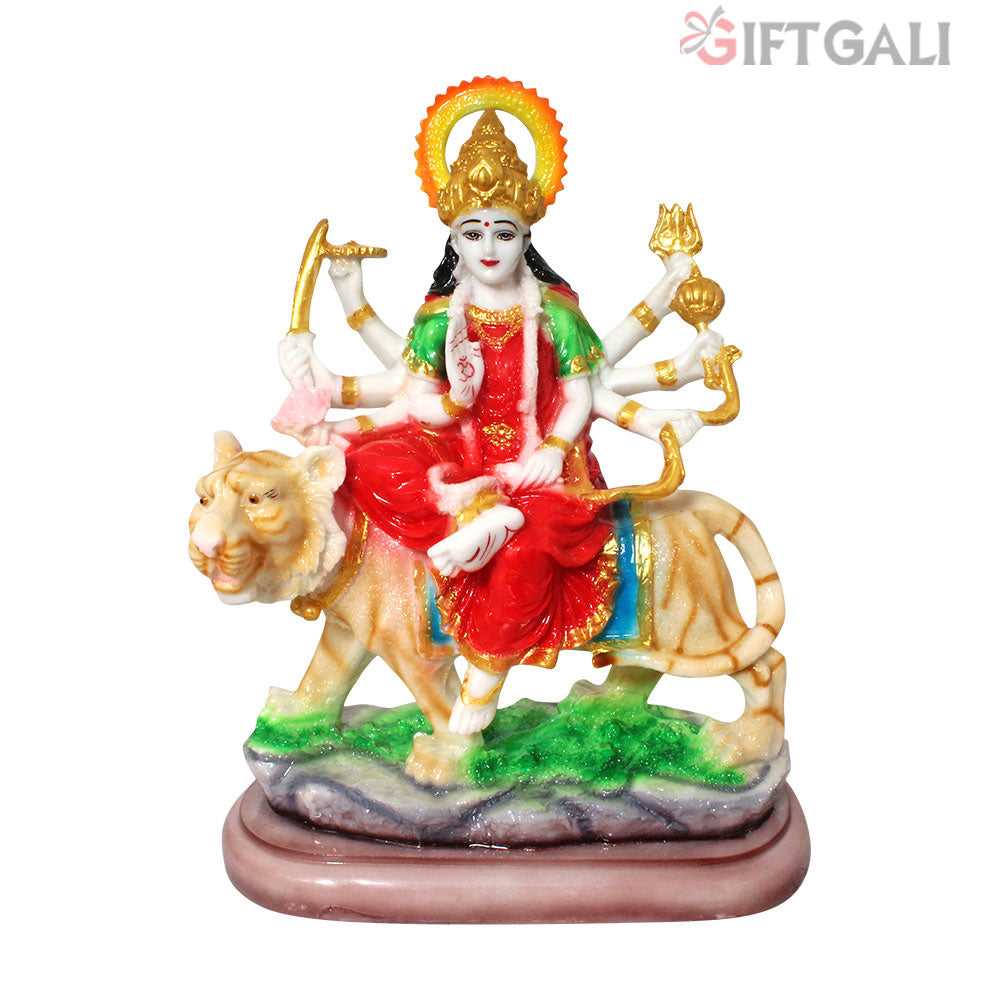 Goddess Durga Ma Idol Marble Look 34 cm G57X1349WMCGX