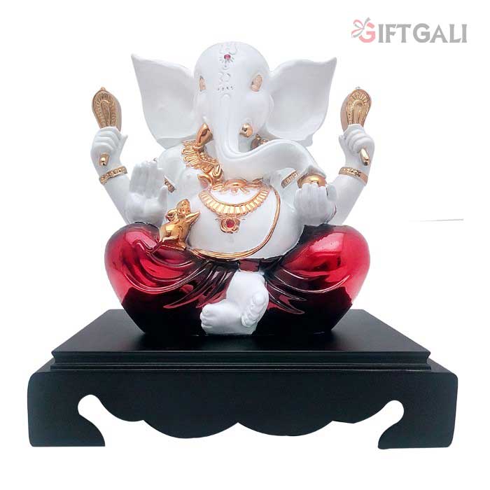 Gold Plated Ganesha Idol Figurine 30 cm-G50X0010R000TTSS